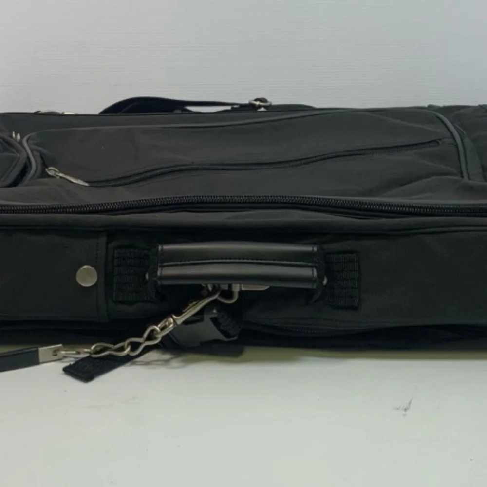 Nwt Guess Travel Luggage Garment Bag Pockets Rectangular Shape Black 26 Inch